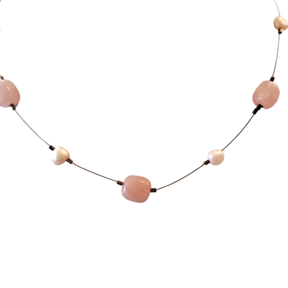 N2354 Retired Silpada Sterling Silver Rose Quartz Necklace - Picture 4 of 8